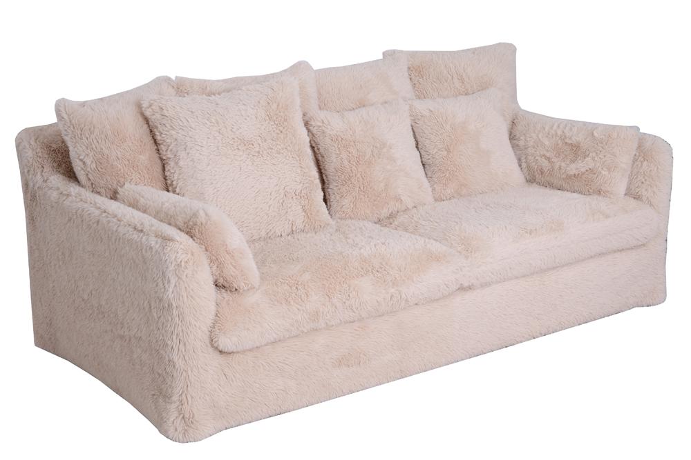 Sofa YETI 200cm 3-Sitzer abziehbarer Bezug Champagner Beige