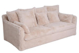 Sofa YETI 200cm 3-Sitzer abziehbarer Bezug Champagner Beige