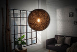 Pendant lamp COCOONING 45cm black abacá