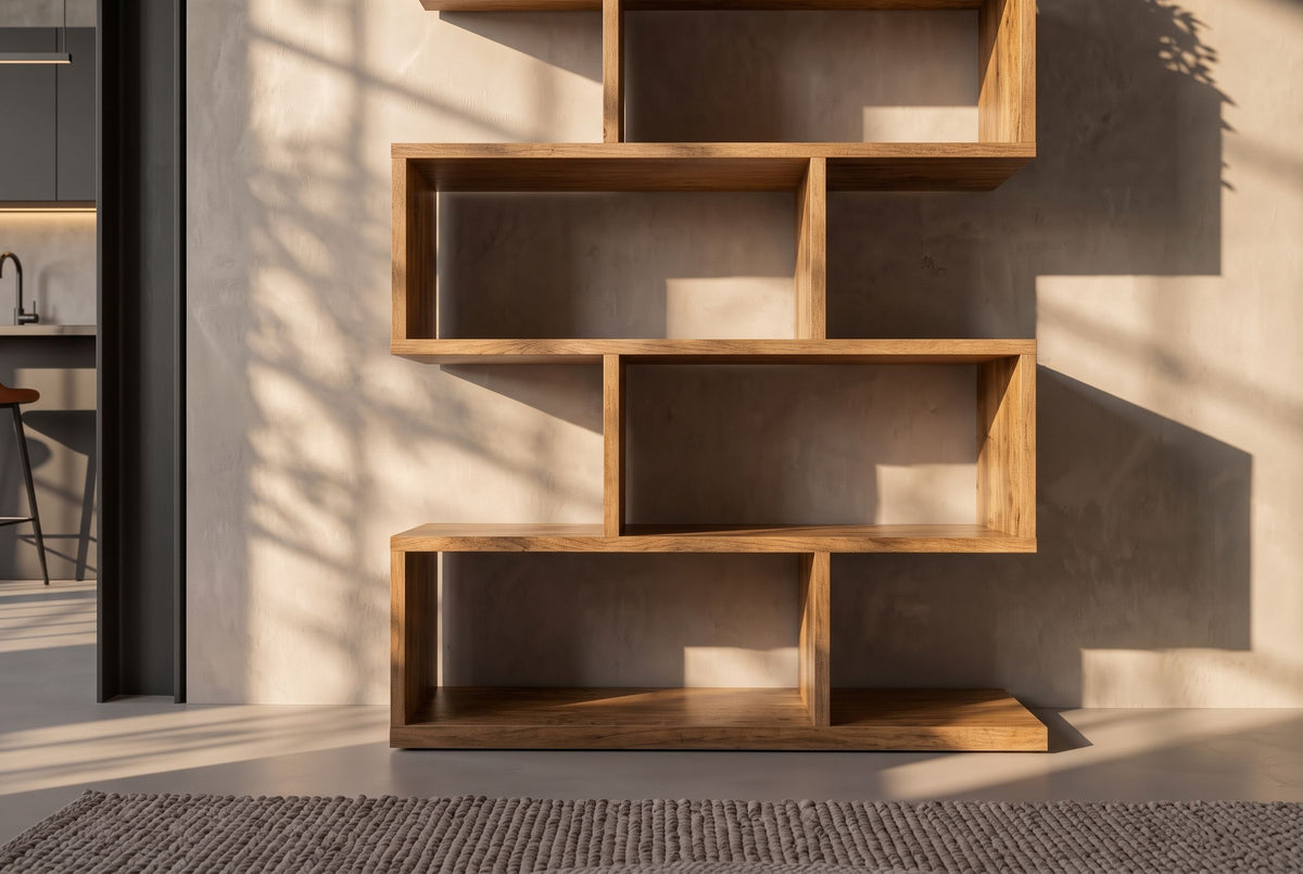Shelf MAKASSAR XL 150cm mango wood brown honey finish