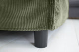 Hocker HEAVEN 100cm, abnehmbarer Bezug, Kordel grün