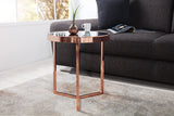 Side table ART DECO 50cm copper black