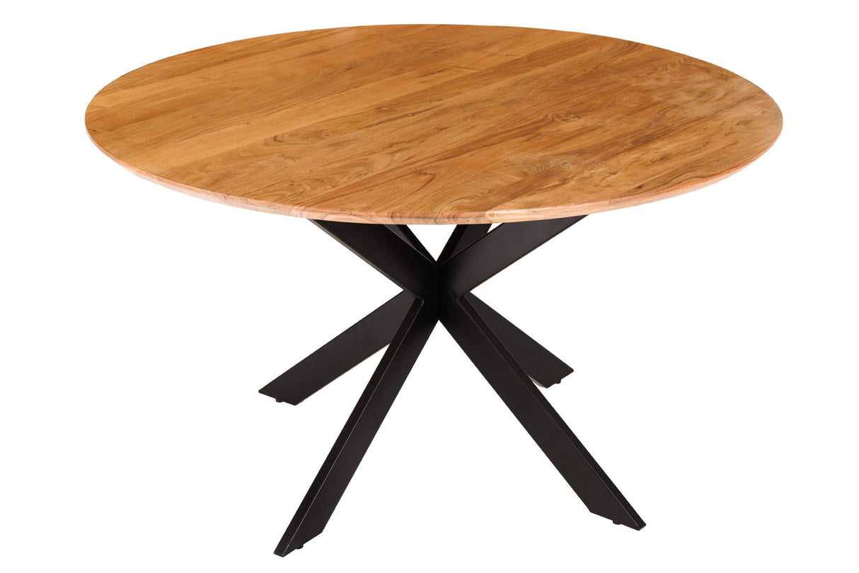 Dining table GALAXIE Ø 130cm round 25mm acacia wood