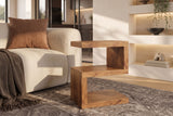 Beistelltisch S 60cm mit Stauraum Mangoholz honigfarben lasiert