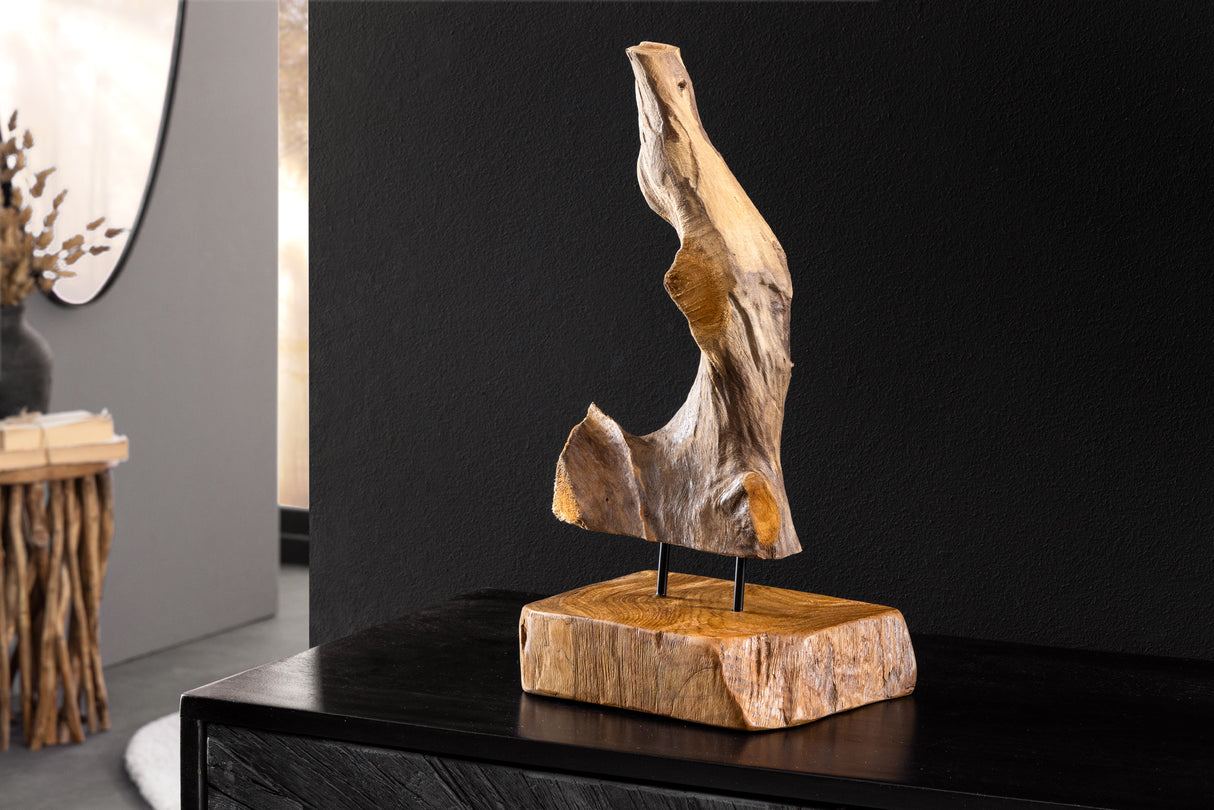 Ornament FLAMME 30-40cm Teakholz