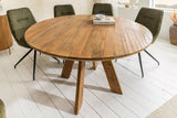 Esstisch ART WOOD Ø 140cm rund Mangoholz naturbraun
