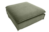 Hocker HEAVEN 100cm, abnehmbarer Bezug, Kordel grün