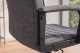 Bürostuhl LAZIO 49-59cm mit Wippfunktion Samtbezug Vogue Velours Anthrazit