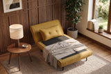 Sleeping chair SMART MULTIFUNCTION 100cm velvet mustard yellow