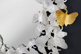 Wall mirror GINKGO LEAVES 95cm gold silver