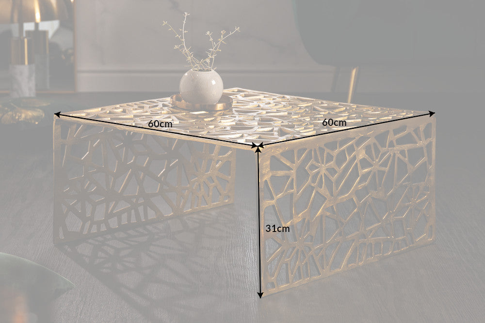 Coffee table ABSTRACT 60cm gold