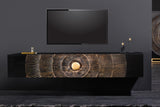 TV-Board GOLDEN SUNSET 160cm hängend Mangoholz schwarz