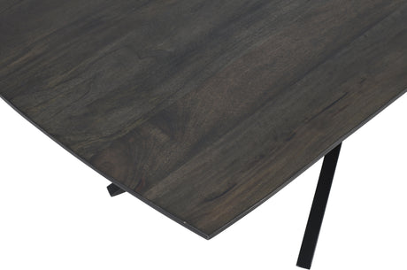 Esstisch SIGNUM 220cm Mangoholz dunkelbraun grau