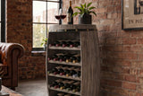 Wine shelf BODEGA 80cm for 23 bottles fir wood natural