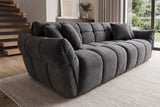 Sofa CLOUD 260cm 3-Sitzer XXL Samt grau