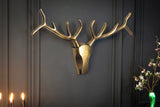 Hirschgeweih VEADO 90cm Aluminium gold