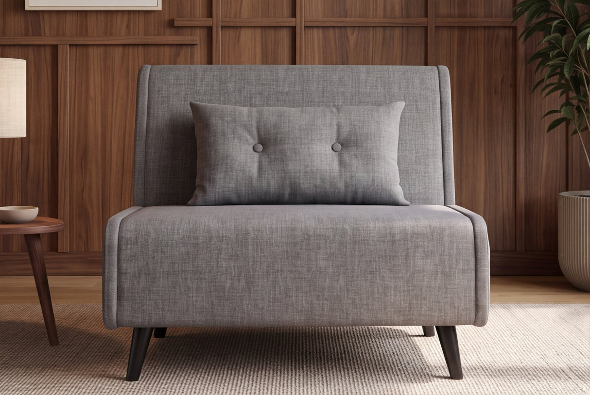 Sleeping chair SMART MULTIFUNCTION 100cm velvet grey