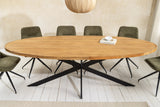 Dining table GALAXIE 240cm oval mango wood natural brown