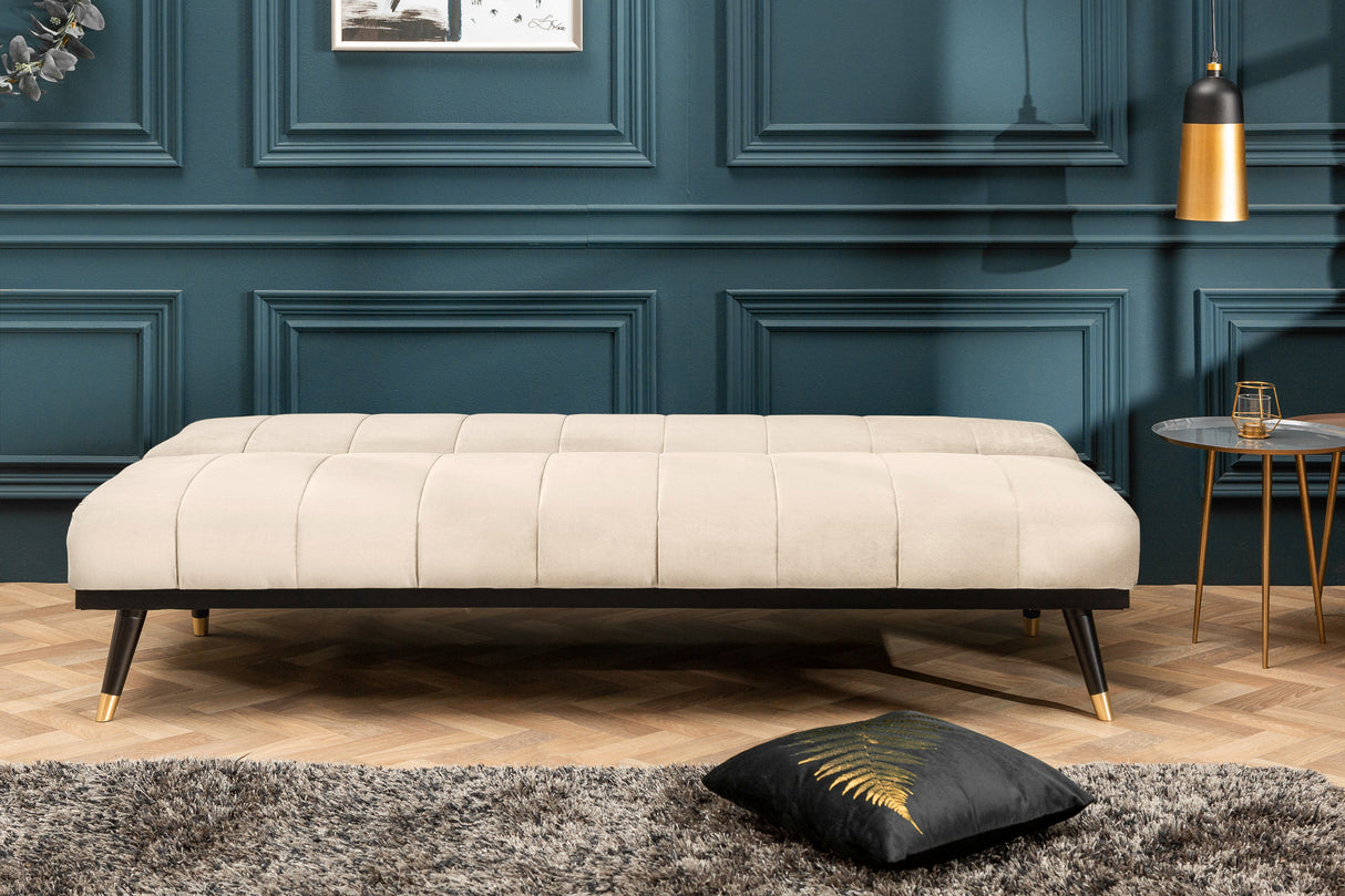 Sofa bed PETIT BEAUTE 180cm velvet champagne