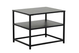 Side table DURA STEEL 50cm powder-coated metal black