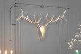 Hirschgeweih VEADO 90cm Aluminium gold