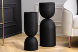 Vase SANDGLASS XL 70cm Eisen schwarz