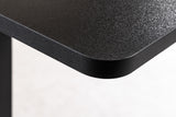 Office desk BLACK DESK 140cm height adjustable anthracite w/ black frame