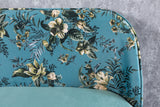 Bench PRÊT-À-PORTER BOUTIQUE 130cm velvet turquoise w/ golden foot caps