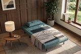 Sleeping chair SMART MULTIFUNCTION 100cm velvet petrol