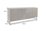Sideboard ZEN CIRCLE 160cm 3D mango wood dark brown