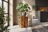 Side table CASTLE 45cm mango wood brown honey finish
