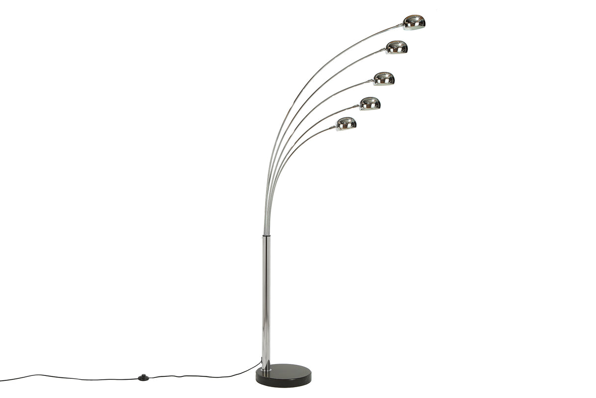 Stehleuchte FIVE LIGHTS 200cm Chrom