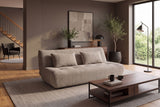 Schlafsofa ELYPSE 200cm 3-Sitzer Chenille Greige