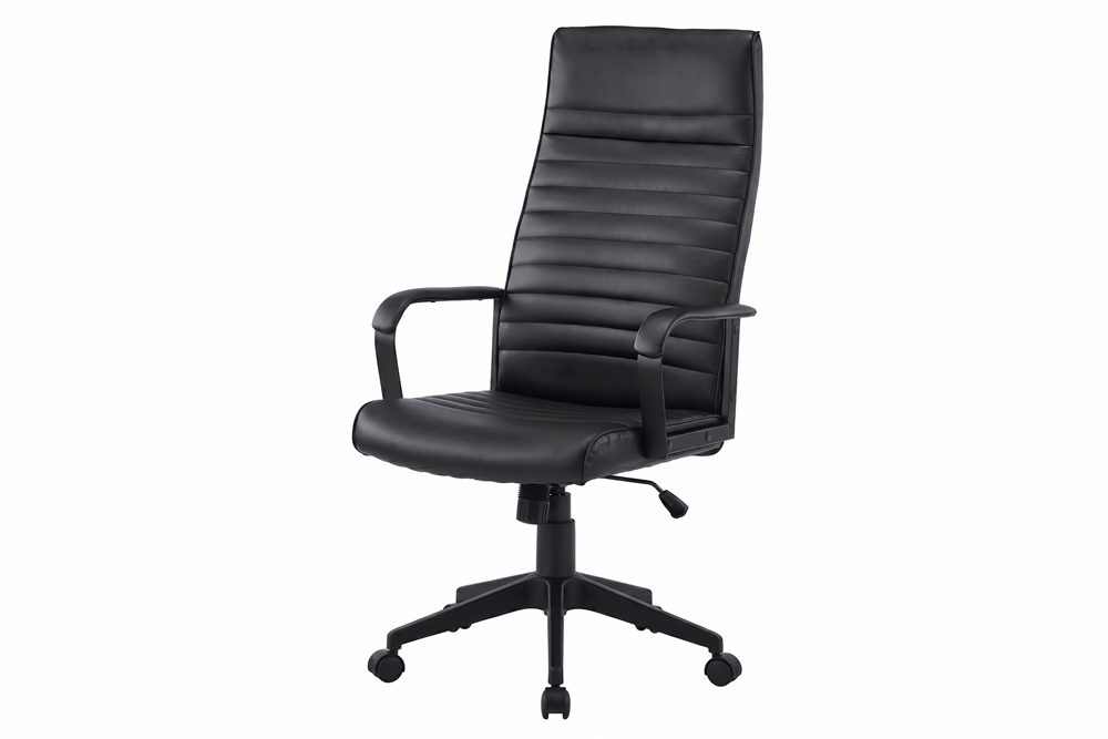Bürostuhl LAZIO 49-59cm mit Wippfunktion Kunstleder schwarz