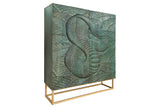 Highboard SNAKE 120cm turquoise mango wood