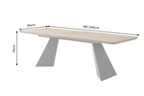 Esstisch PRESTIGE 180-240cm ausziehbar Nussbaumholz furniert natur