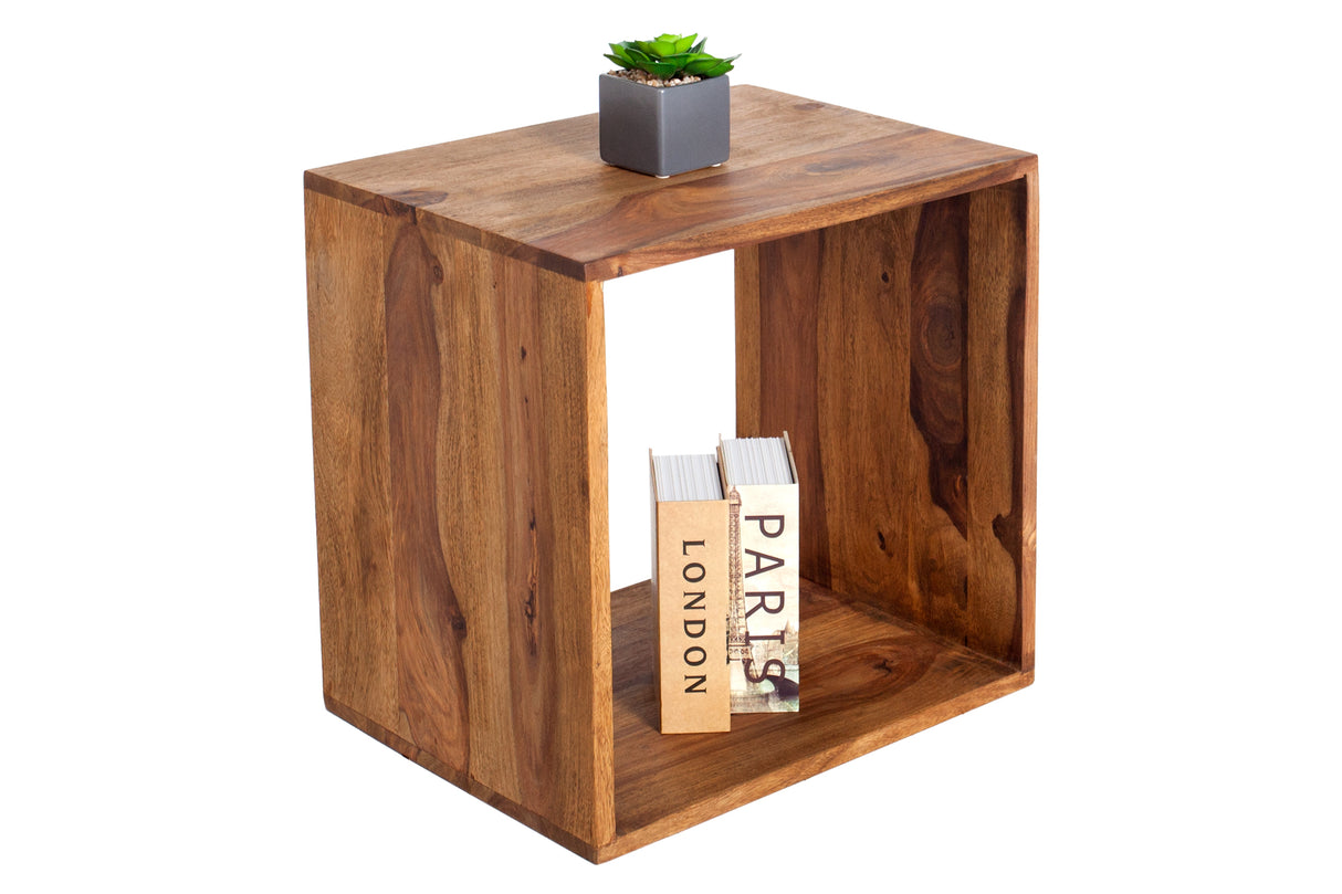 Side table shelve MAKASSAR 45cm sheesham wood