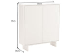 Highboard SAVOY 130cm 3D w/ white marble ceramic top