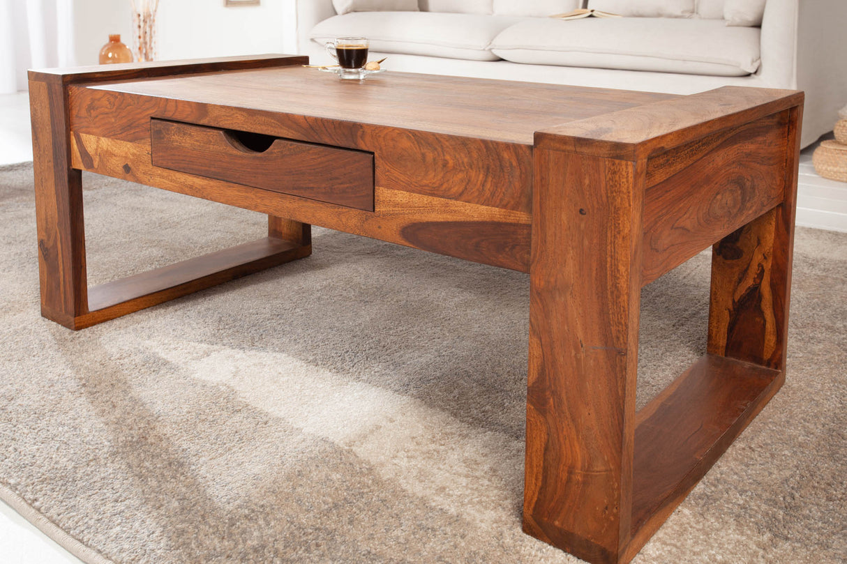 Coffee table BIG MARKANT 100cm sheesham wood