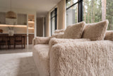 Sofa YETI 200cm 3-Sitzer abziehbarer Bezug Champagner Beige