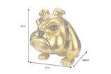 Decoration sculpture BULLDOG 70cm gold