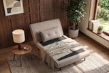 Sleeping chair SMART MULTIFUNCTION 100cm velvet champagne