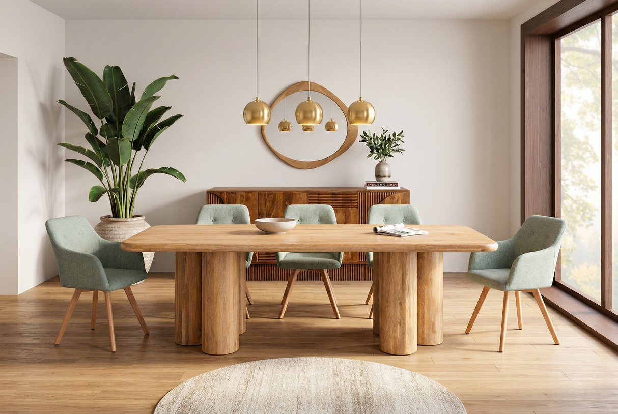 Dining table ART DECO 240cm mango wood natural