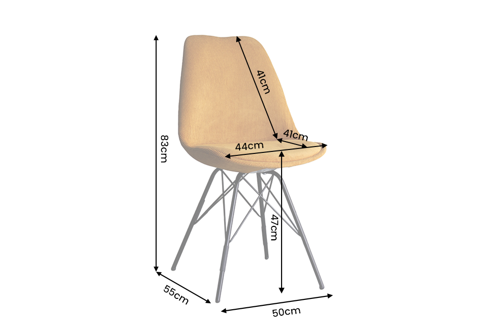 Chair SCANDINAVIA MEISTERSTÜCK cord yellow