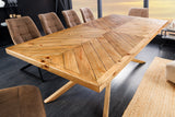 Dining table WOOD SCULPTURE 200cm recycled pinewood natural