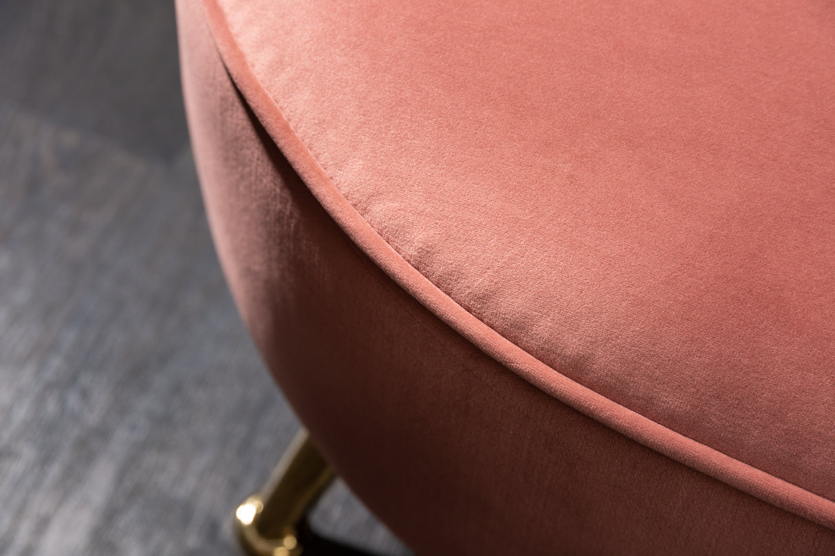 Sofa ARIELLE 220cm velvet dusky pink