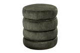 Hocker VOQUE 50cm Samt grün mit Stauraum