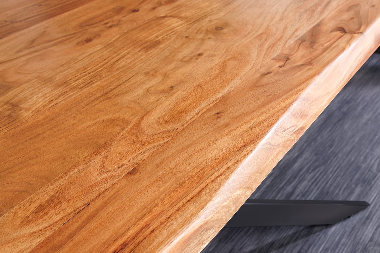 Dining table MAMMUT 200cm acacia wood 35mm honey finish