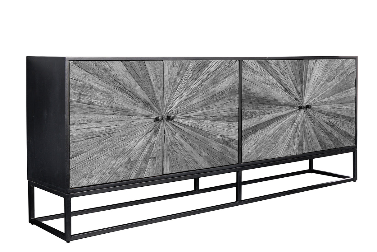 Sideboard BARRACUDA 180cm Mangoholz und graues Teakholz