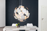 Pendant lamp INFINITY HOME 70cm white silver